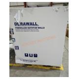 Muster Durawall Bathtub Wall White