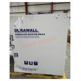 Muster 350 Durawall Bathtub Wall White