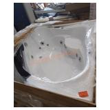 Empava 59" Corner Whirlpool Tub