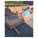 Wooden Concrete Forms & 2 Wheel Barrows