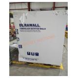 Mustee 350 Durawall Bathtub Wall White