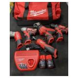 Milwaukee M12 5 Tool Combo Kit