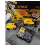 DeWalt 20v 4 ah and 6 ah battery and charger