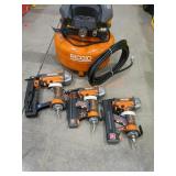 Ridgid 6 Gallon Air Compressor 3 Tool Combo Kit