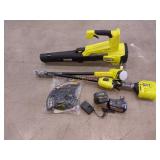 RYOBI 18v String Trimmer/Edger & Jet Fan Blower