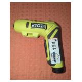 Ryobi Cordless 4V Screwdriver