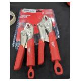 Milwaukee 7" and 10" curved jaw locking pliers