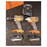 RIDGID 18V 2 Tool Combo Kit
