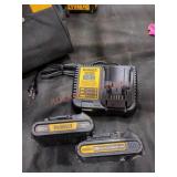 DeWalt 20v Batteries and Charger kit