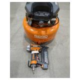 Ridgid 6 Gallon Pancake Compressor & Brad Nailer