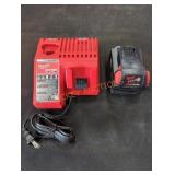 Milwaukee M18 and M12 charger, and M18 battery