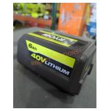 Ryobi 40v 6 ah battery