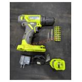 Ryobi 18v 3/8" drill/driver & charger w/