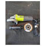 Ryobi corded 4-1/2" barrel grip angle grinder