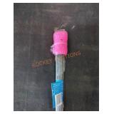 Empire Stake Flags, pink, wire stem 21"