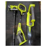 Ryobi 18v cordless string trimmer and blower kit
