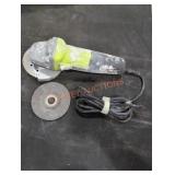 Ryobi corded 4-1/2" barrel grip angle grinder