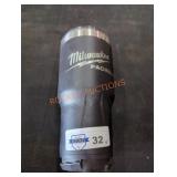 Milwaukee 30 oz. Black packout w/ lid