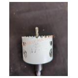 Milwaukee 2-1/2" hole saw with arbor