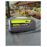 Ryobi 40v 8 ah battery