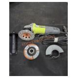 Ryobi corded 4-1/2" barrel grip angle grinder