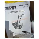 Champion 19" tiller gas powered