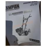 Champion 19" tiller gas powered
