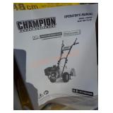 Champion 19" tiller gas powered