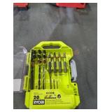 Ryobi 20 PC drill and impact drive set