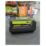 Ryobi 40v 6 ah battery