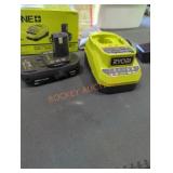 Ryobi 18v 2 ah battery and charger