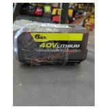 Ryobi 40v 6 ah battery