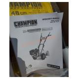 Champion 19" tiller gas powered