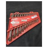 Milwaukee SAE Combination Wrench Set 15 PC