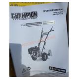 Champion 19" tiller gas powered