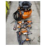 Ridgid 6 Gallon Air Compressor 3 Tool Combo Kit