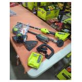 Ryobi 16" 40v brushless shaft string trimmer kit