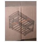 Brown Wood Twin Convertible Bunk Bed