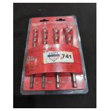 Milwaukee 4 PC. Self-feeding wood bit set
