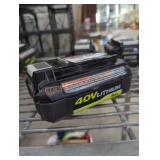 Ryobi 40v 4 ah battery and charger