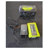 Ryobi 40V 4Ah Lithium Batter + Charger