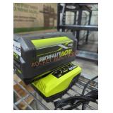 Ryobi 40v 6 ah battery and charger