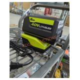 Ryobi 40v 6 ah battery and charger
