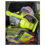 Box lot Ryobi and Milwaukee