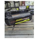 Ryobi 40v 4 ah battery and charger