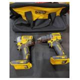 DeWalt 20V 1/2" Drill/Driver + 1/4" Impact Driver