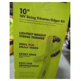 Ryobi 18V 10" string trimmer/edger kit