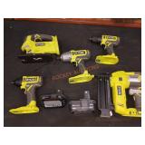 RYOBI 18v 5 Tool Combo Kit, Batteries Included
