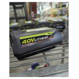 Ryobi 40v 4 ah battery and charger