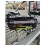 Ryobi 40v 4 ah battery and charger